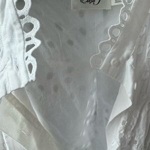 Eliza J white eyelet dress